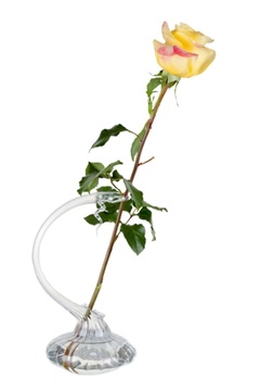 Váza na jednu květinu s decorem